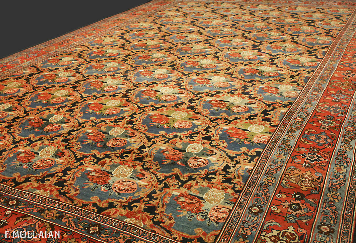 Tapis Persan Antique Bijar (Bidjar) n°:53610868